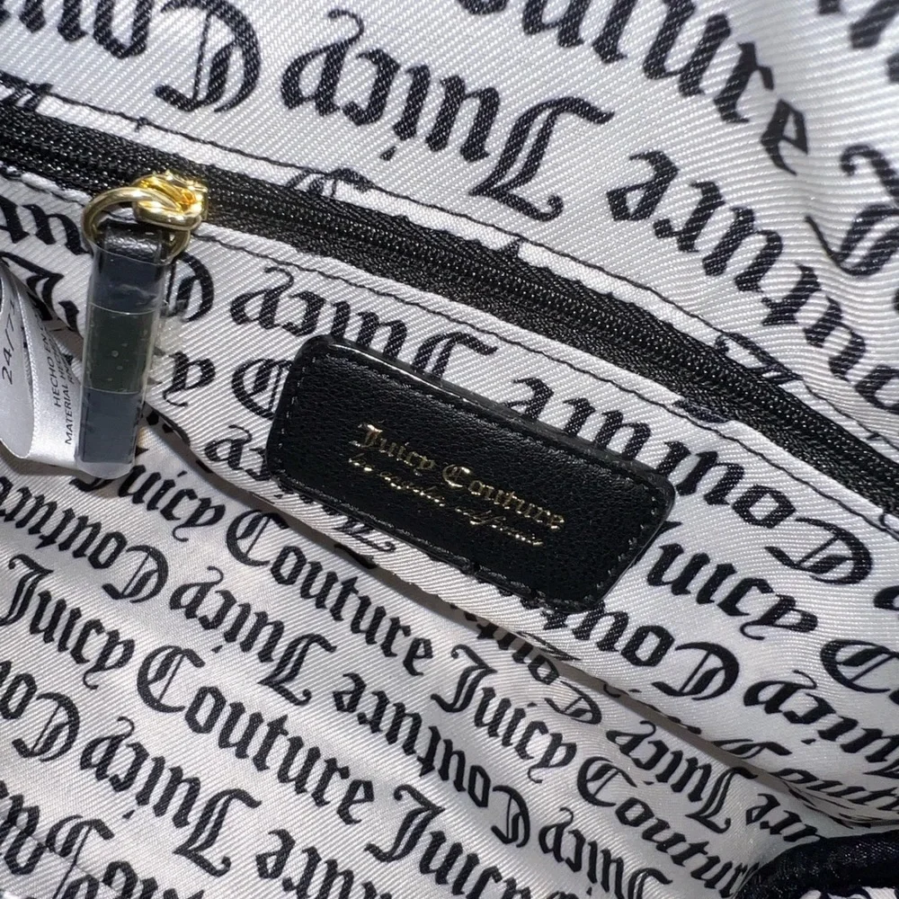 Juicy Couture Obsession Black Rhinestones Satchel NWT - Picture 4 of 8